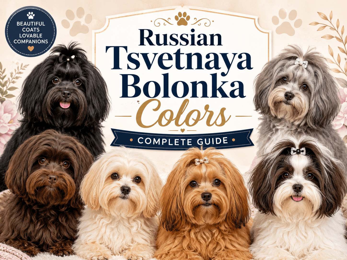 Russian Tsvetnaya Bolonka coat colors guide