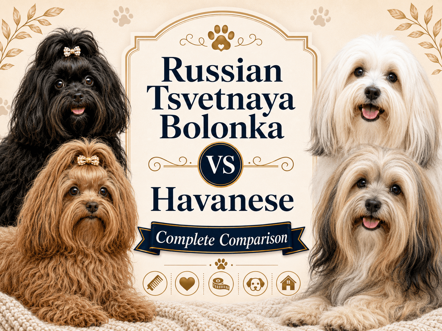 Russian Tsvetnaya Bolonka vs Havanese comparison
