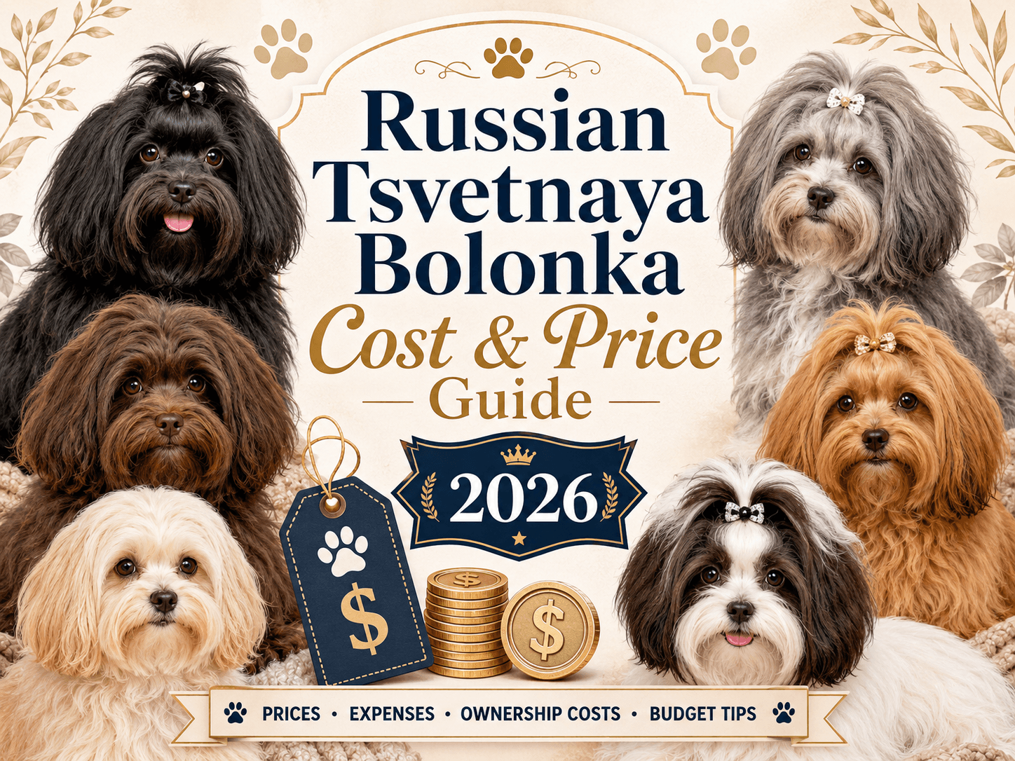 Russian Tsvetnaya Bolonka cost and price guide